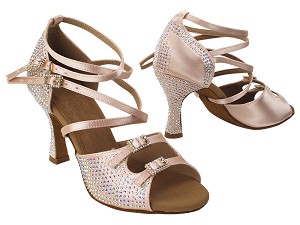 S1004CC Flesh Satin with (YQG) 3 inch Heel in the photo 