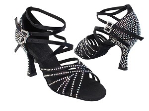 S1006CC Black Satin with (YQG_11045)3 inch Heel in the photo 