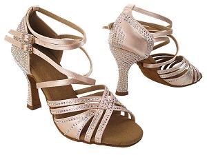 S1006CC Flesh Satin with (YQG) 3 inch Heel in the photo 