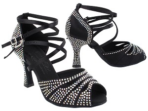 S1007CC Black Satin with 3 inch Heel (YQG) in the photo 