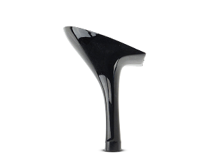 Classic Series (382) 3 inch Slim Black Plated Heel 