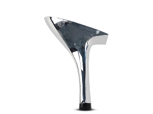 Classic Series (382) 3 inch Slim Silver Plated Heel 