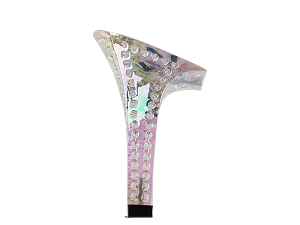 Classic Series (392) 3 inch Square Transparent Heel 