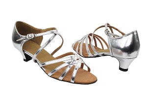 1606 55 Silver PU with 1.3" Cuban Heel in the photo with 1.3" Cuban Heel in the photo 