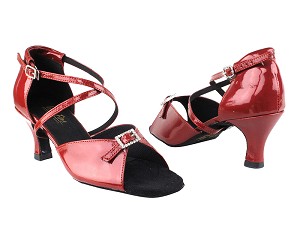 1636 131 Red Patent with 2.5" Heel in the photo 