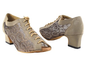 1643 134 Brown Nubuck_202 Mesh with 2"TC Heel in the photo 