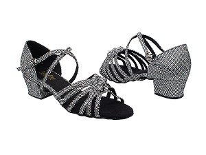 1650 97 Black Sparklenet 1.5" Medium Heel in the photo 