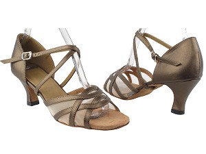 1657 59 Copper Leather_Flesh Mesh with 2.5" Heel in the photo 