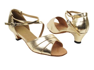 1659 209 Flesh Gold PU with 1.3" Cuban Heel in the photo 