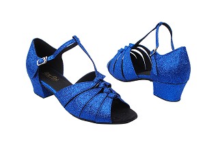1672 234 Blue Stardust with 1.5" Medium Heel in the photo 
