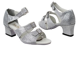 1679 125 Silver Stardust with 2" Thick Cuban heel in the photo 
