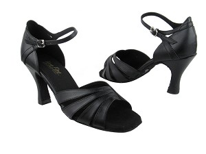 1680 Black Leather with 3" Heel in the photo 