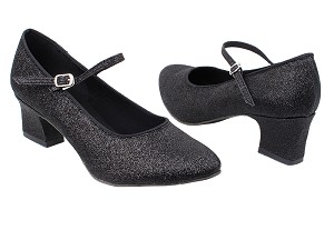 1682_3008 127 Black Stardust with 2" Thick Cuban Heel in the photo 