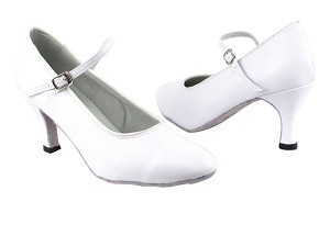 1682_3008 White Leather with 2.75" Heel in the photo 