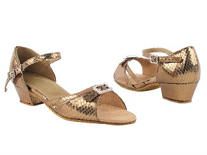 1720 223 Snake Copper with 1.5" Medium Heel in the photo 