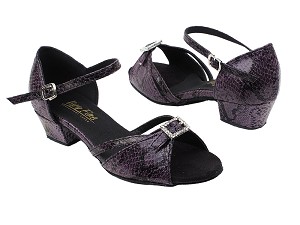 1720 252 Purple Snake with 1.5" Medium Heel in the photo 