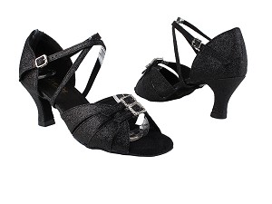 1724 127 Black Stardust with 2.5" Low Heel in the photo 