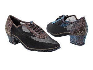 2002 95 Blue Illusion_Black Mesh with 1.5" Medium Heel in the photo 