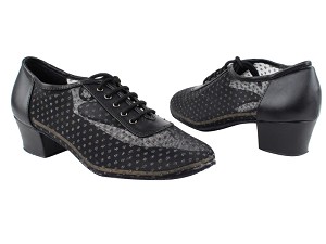 2002 Black Leather_109 Mesh with 1.5" Heel in the photo 
