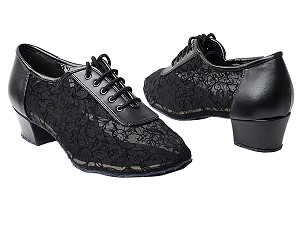 2002 Black Leather_46 Mesh - New with 1.5" Medium Heel in the photo 