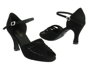 2709 136 Black Nubuck with 3" Heel in the photo 