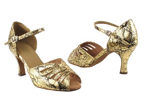 2709 251 Gold Snake with 3" Heel in the photo 