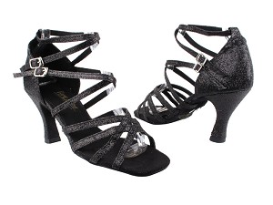5008 127 Black Stardust with 3" Heel in the photo 