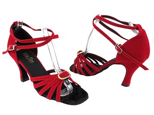6005 228 Red Velvet_Stone with 3" Heel in the photo 