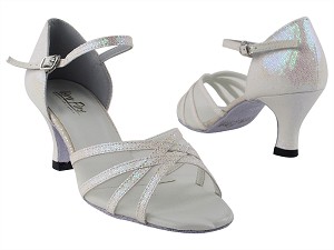 6027 278 White Scale_Flesh Mesh with 2.5" Heel in th photo 