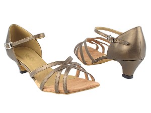 6027 59 Copper Leather Without Mesh with 1.3" cuban Heel in the photo 