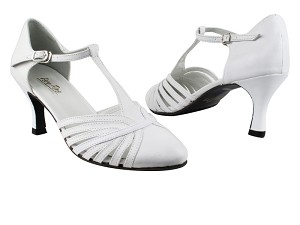 6829 White Leather with 2.75" Heel in the photo 