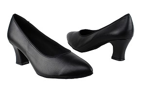 6901 Black Leather with 2.2" Thick Cuban Heel in the photo 