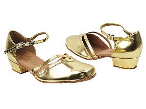 8881 62 Gold PU with 1" Women Heel in the photo 