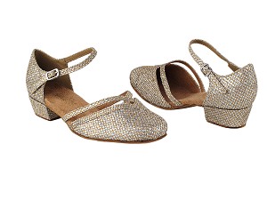 8881 74 Gold Sparklenet with 1" Women Heel in the photo 