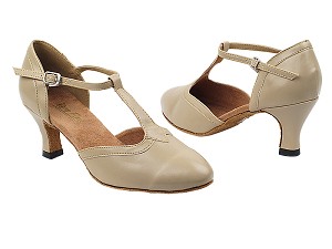 9627 60 Tan PU with 2.5" Heel in the photo 