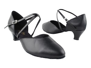 9691 14 Black Leather with 1.3" Cuban Heel in the photo 