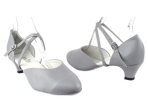 9691 264 Grey PU 1.3" Cuban Heel in the photo 