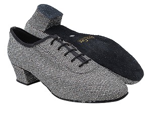 2302 97 Black Sparklenet with 1.5" Latin Heel in the photo 