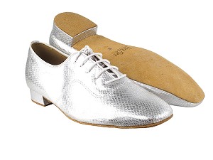 917101 221 Snake Silver with 1" Heel in the photo 