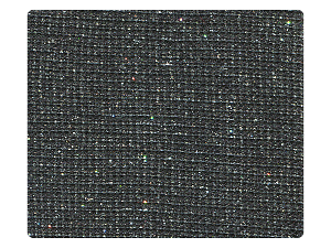 105 Glitter Black Satin Fabric Swatch 