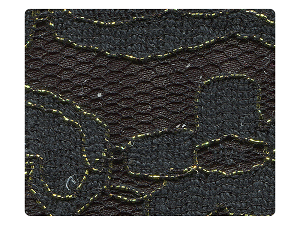 122 Black Fabric Swatch 