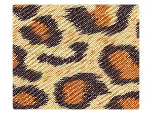 152 Leopard Satin Fabric Swatch 