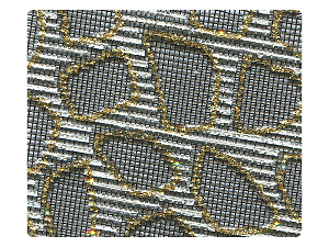 197 Black Mesh Fabric Swatch 