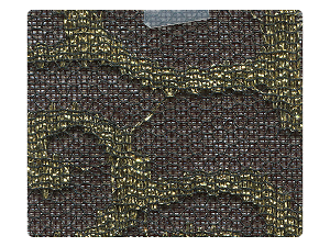 203 Lace Black Mesh Fabric Swatch 