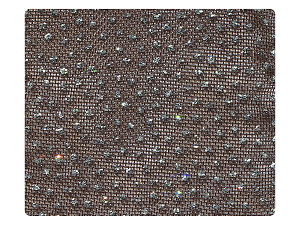 306 Black_Silver Glitter Mesh Fabric Swatch 