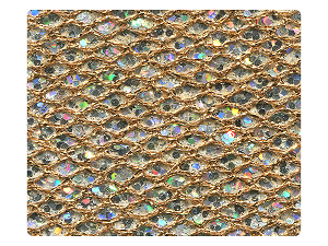 74 Gold Sparklenet Fabric Swatch 