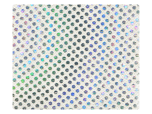 86 Silver Laser Satin Fabric Swatch 