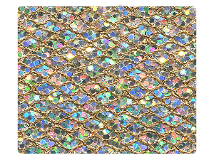 113 Gold Sparklenet Fabric Swatch 