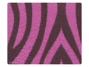 126 Purple Zebra Velvet Fabric Swatch 