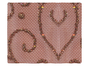 139 Copper Vine Mesh Fabric Swatch 